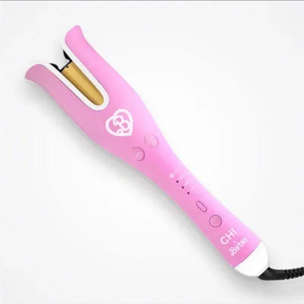 New Chi X Barbie 1” Ceramic Rotating Curler Pink 50th Anniversary Collection
